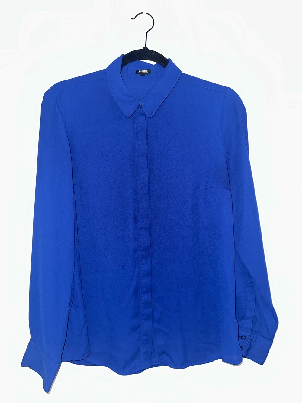 Express Electric Blue Relaxed Portofino Blouse